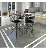Knsz masa sandalye takımı hem105zengin grisyh 130*070 4 sandalye syhsyh