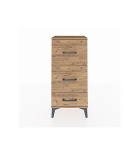 Arges Komodin 3 Çekmeceli 44x30x96 Çam-Çam