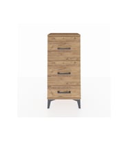 Arges Komodin 3 Çekmeceli 44x30x96 Çam-Çam