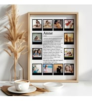 Çocuk Kalbi Atölyesi - Kişiye Özel Anne Tanımı Fotoğraflı Tasarım Tablo , Anneler Günü Hediyesi, Anneler Günü Tablosu (Ahşap)