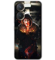 Vivo Y27 Kılıf HD Desen Baskılı Kılıf - V for Fire