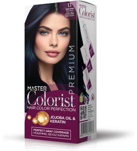 Premıum Yarı Kit Set Saç Boyası 1.1 Siyah