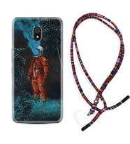 Xiaomi Redmi 8A 8 Pro 9C 9T 10C 11T Pro Kılıf Boyun Asklı Rasta Silikon Astronot Smoke 1769