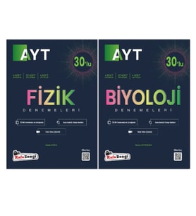 KAFA DENGİ YAYINLARI AYT SAYISAL (Fizik+Biyoloji) BRANŞ DENEMELERİ (2 Kitap)