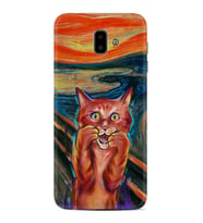 Samsung J6 Plus J7 Prime J7 Pro M20 Kılıf Desenli Silikon Tablo Cat 1788