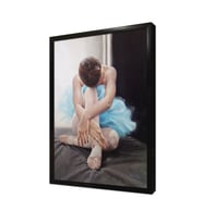Yorgun Balerin Çerçeveli Mdf Tablo