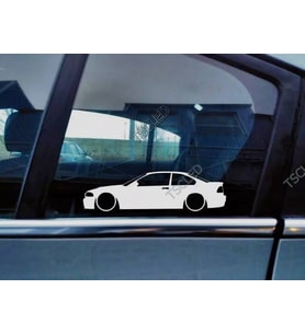M3 , e46 coupe Kapı Kelebek Cam Oto Sticker 17 CM 2 Adet
