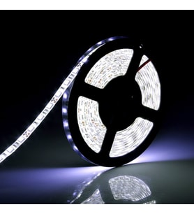Led şerit 5 metre 2835 DC 12V 6500K Beyaz ışık 60Led/m IP65 dış mekan uygun aydınlatma hortum Kendinden yapışkanlı