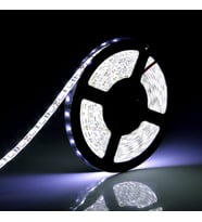 Led şerit 5 metre 2835 DC 12V 6500K Beyaz ışık 60Led/m IP65 dış mekan uygun aydınlatma hortum Kendinden yapışkanlı