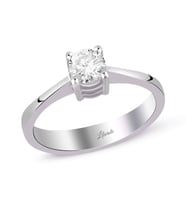 0.51 Ct Pırlanta Tektaş Yüzük (Beyaz)