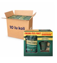 Jacobs Monarch Gold 200 gr İkonik Jacobs Fincanlı Set x 10 Adet