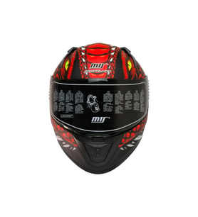 Motosiklet Kaskı Ecer 22.R06 Sertifikalı Double Vizör Full Face Kask Draglax Red
