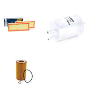 Bosch Filtre Bakım Seti Mercedes S Serisi S 350 W220 2002-2005 245 Beygir Benzin Hava + Yağ f. + Yakıt Filtre Bosch
