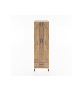 Hyperion Dolap 3 Raflı Tek Çekmeceli Tek Askılı 60x44x195 Aytaşı-Çam