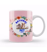 National Pet Month Kupa Bardak Porselen