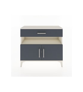 Arges Şifonyer 2 Raflı Tek Çekmeceli 2 Kapaklı 88x30x80 Aytaşı-Antrasit