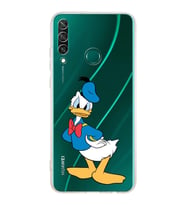 Huawei Y6 p  Kamera korumalı Kapak Donald Duck Tasarımlı  Şeffaf Kılıf