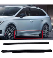 Skoda Superb HB Yan Marşpiyel Seti Mat Siyah Plastik 2 Adet 2015 2016 2017 2018 2019