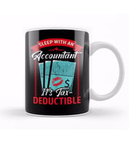 Funny Sleep With An Accountant It's Tax Deductible Kupa Bardak Porselen