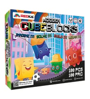 Redka Wooden Cube Blocks - Redka Ahşap Küp Bloklar - Akıl ve Zeka Oyunu - Görsel Oyun