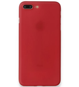 Pilelistore   iPhone 8 Plus Kılıf PP Ultra İnce Kapak - Kırmızı