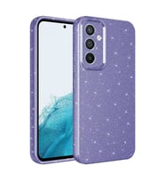 Vendas Samsung Galaxy A55 Kılıf Kamera Korumalı Simli Lüks Zore Koton Kapak (Mor)