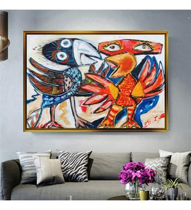 Altın Çerçeveli dekoratif tablo a223 (Gold)