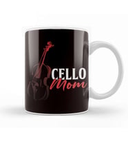 Cello Mom Cellist Musician Cello Player Mother Orchestra Kupa Bardak Porselen