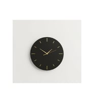 AS TASARIM LAZER Stil Modern Duvar Saati (45 cm) (SİYAH-GOLD)