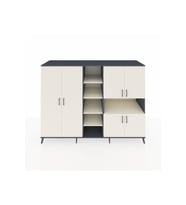 Kronos Dolap 13 Raflı 6 Kapaklı 220x59x163 Antrasit-Aytaşı