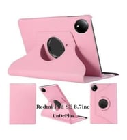 Xiaomi Redmi Pad SE 8.7inç Kılıf 360 Dönebilen Standlı Case (RedmiPad SE 11inçDe (Açık Pembe)