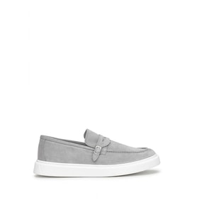 John Richardo 24120 Erkek Hakiki Deri Casual Ayakkabı Gri
