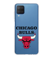 Samsung Galaxy M12 Kapak Chicago Bulls Tasarımlı Şeffaf Silikon Kılıf