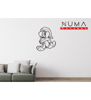 Numa Concept Lola Bunny Tasarım Hediyelik Mdf Tablo - Tavşan Kız-Bugs Bunny (Siyah)