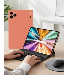 Android Tablet Klavyeli Set Stylus Kalem Kılıf Cam Dahil