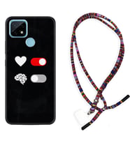 Realme C11 C21 C21Y C25Y C11 2021 Kılıf Boyun Asklı Rasta Silikon Love Brain 1722