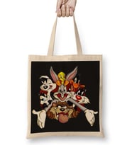Looney Tunes Çizgi Film Bez Çanta Uzun Saplı