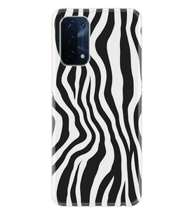 Kılıfland Oppo A74 Kılıf Silikon Resimli Kapak Zebra Pattern Stok 1087