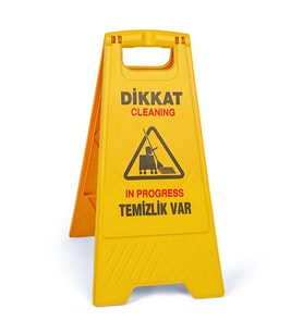 Omnisoft UCTM KZ101 Temizlik Var Uyarı Levhası