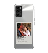 Oppo A16 Uyumlu Spider Man Minimalist Poster Desenli Şeffaf Telefon Kılıfı