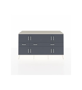 Kronos Konsol 5 Raflı 3 Çekmeceli 8 Kapaklı 176x59x99 Aytaşı-Antrasit