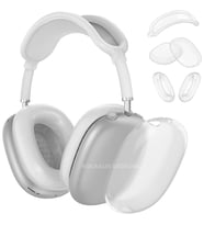 AirPods Max İle Uyumlu Şeffaf Tam Koruma Kılıfı Seti 5 Parça Darbelerden Çizilmelerden Koruma Seti