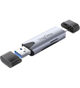 Type-C ve USB 3.0 SD-MicroSD TF Kart Okuyucu