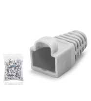Rj45 Konnektör Papuç - 100 Adet Gri / Ekonomik Poşet Paket ND2434