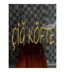 ÇİĞ KÖFTE Yazılı Neon Tabela