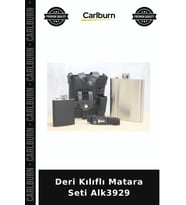 Özel Üretim Set Aksesuar Hediye Deri Kılıflı Matara Seti Alk3929