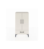Arges Komodin 3 Raflı Tek Çekmeceli 2 Kapaklı 60x30x106 Aytaşı-Aytaşı