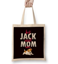 Best Jack Russel Terrier Mom Ever Dogs Owner Lover Bez Çanta Uzun Saplı
