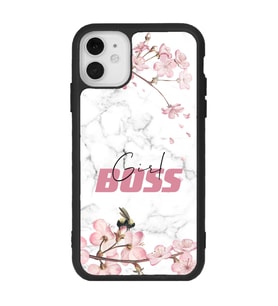 iPhone 11 Uyumlu Sakura Girl Boss Tasarımlı Glossy Telefon Kılıfı