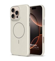 Microsonic Apple iPhone 16 Pro Max Kılıf MagLeather Pro Bej (Bej)